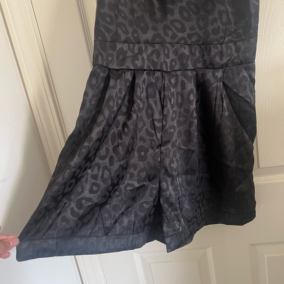 Shein Leopard Print Rhinestone Strap Satin Cami Romper - Picture 5 of 8